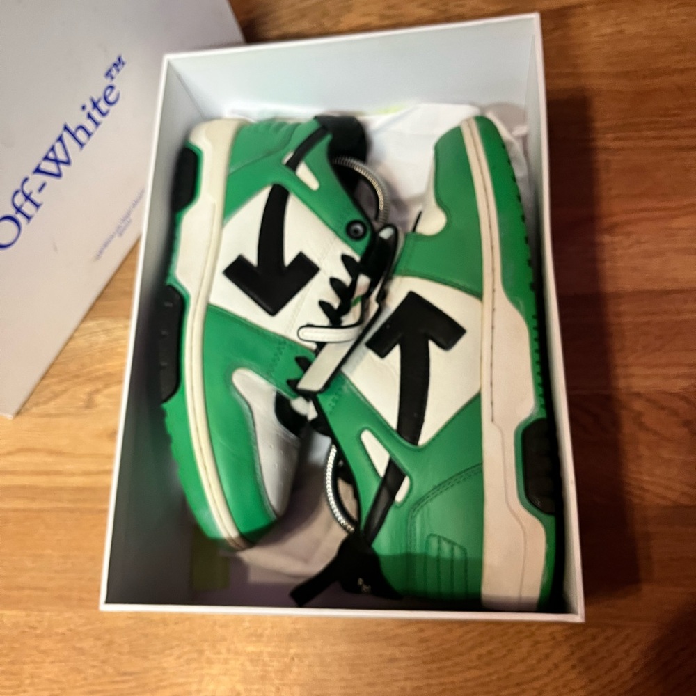Off-White Green and Black Sneakers